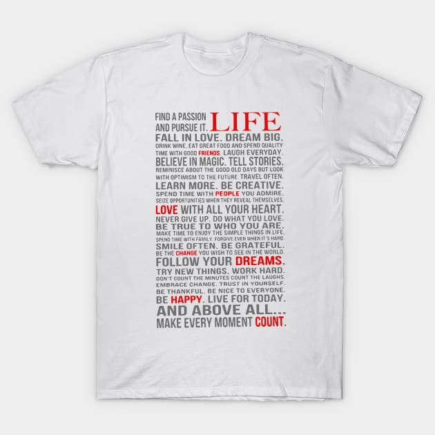 All about life T-Shirt by Jirka Svetlik